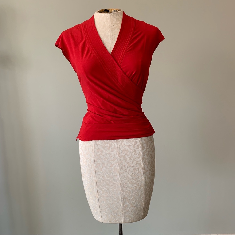 Vertigo Red Sleeveless Top